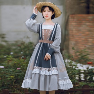Eve Garden Lolita Style Dress OP by Withpuji (WJ40)